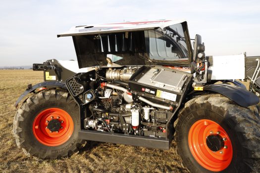 Bobcat Teleskoplader mit 137 PS Motorleistung.